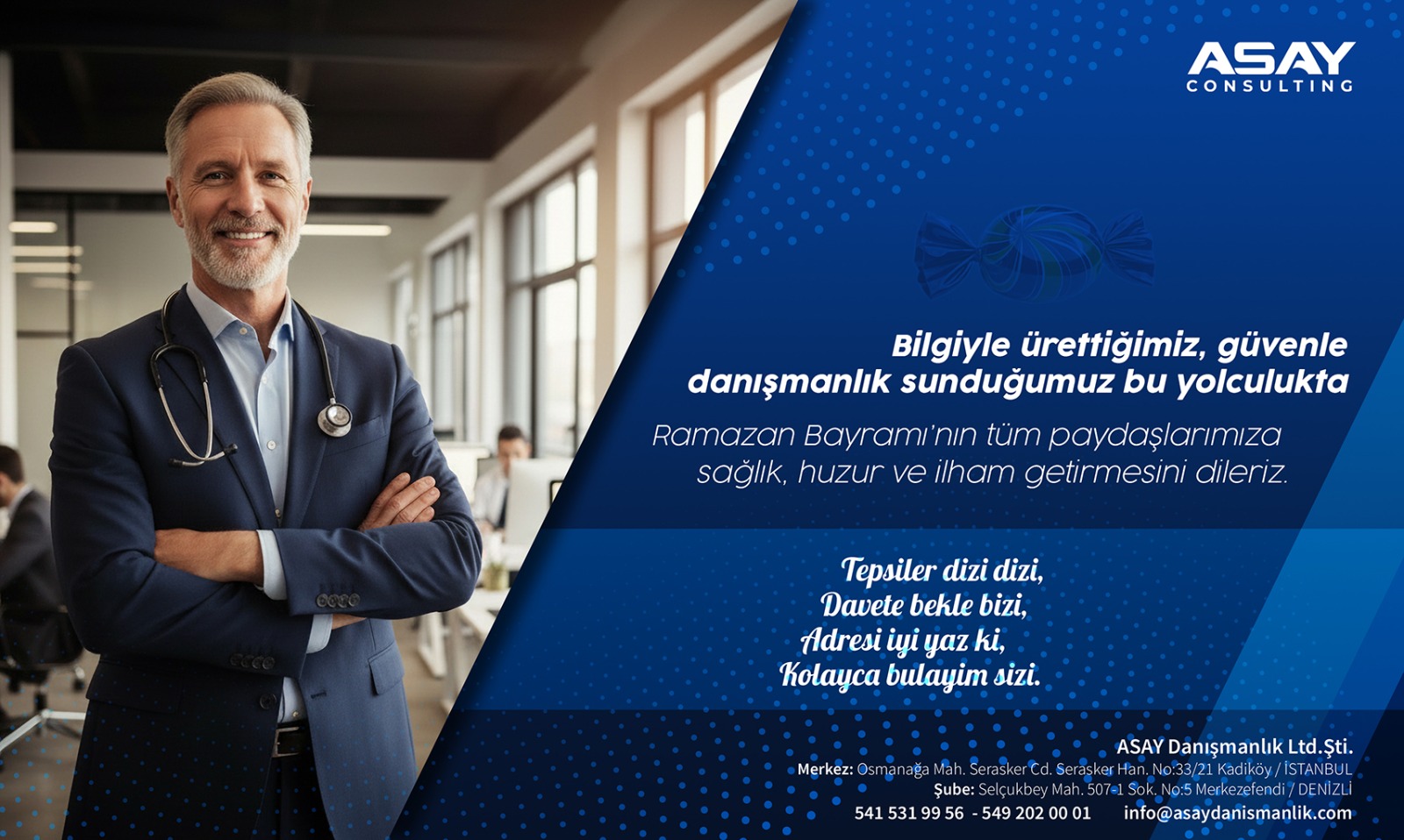 Ramazan Bayramı’nın tüm paydaşlarımıza sağlık, huzur ve ilham getirmesini dileriz.